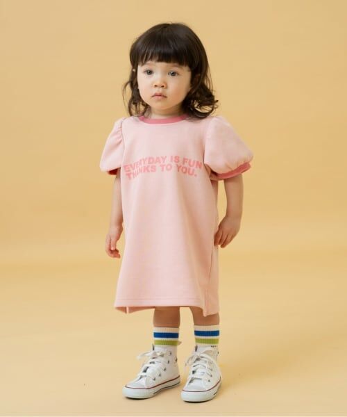 and D.petitmain / アンドディー. プティマイン ミニ丈・ひざ丈ワンピース | 鹿の子リンガーワンピース | 詳細3