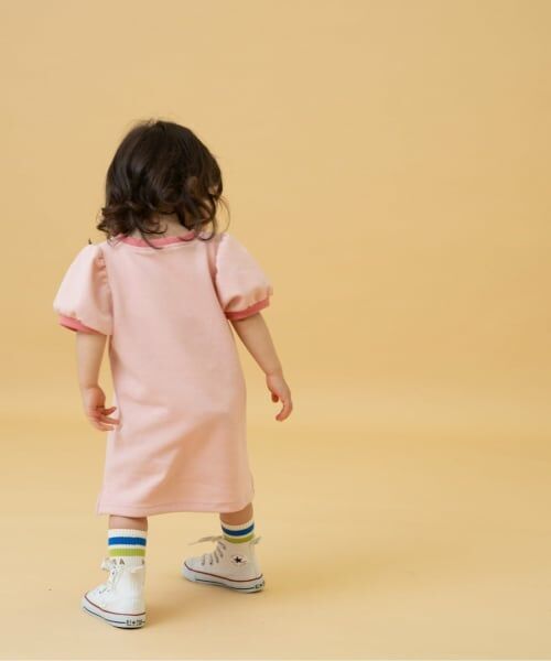 and D.petitmain / アンドディー. プティマイン ミニ丈・ひざ丈ワンピース | 鹿の子リンガーワンピース | 詳細4