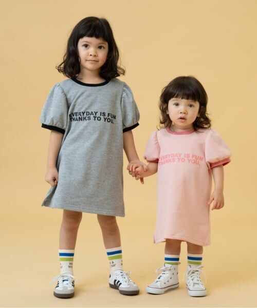 and D.petitmain / アンドディー. プティマイン ミニ丈・ひざ丈ワンピース | 鹿の子リンガーワンピース | 詳細6