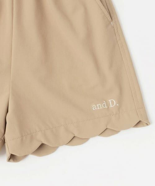 and D.petitmain / アンドディー. プティマイン ショート・ハーフ・半端丈パンツ | 【水陸両用】スソスカラップショートパンツ | 詳細12