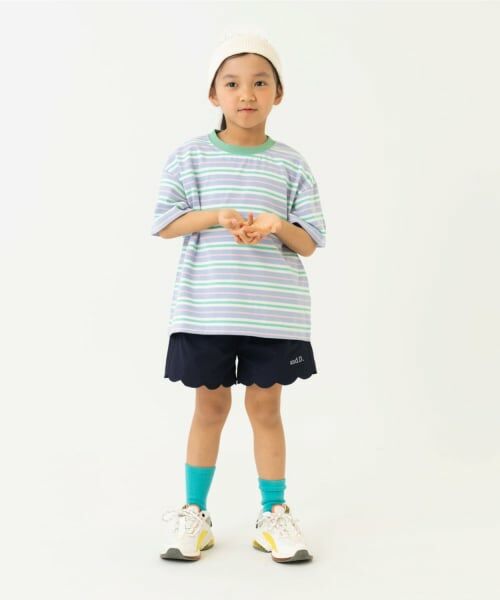 and D.petitmain / アンドディー. プティマイン ショート・ハーフ・半端丈パンツ | 【水陸両用】スソスカラップショートパンツ | 詳細5