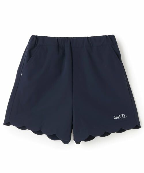 and D.petitmain / アンドディー. プティマイン ショート・ハーフ・半端丈パンツ | 【水陸両用】スソスカラップショートパンツ | 詳細7