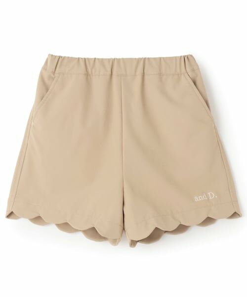 and D.petitmain / アンドディー. プティマイン ショート・ハーフ・半端丈パンツ | 【水陸両用】スソスカラップショートパンツ | 詳細8