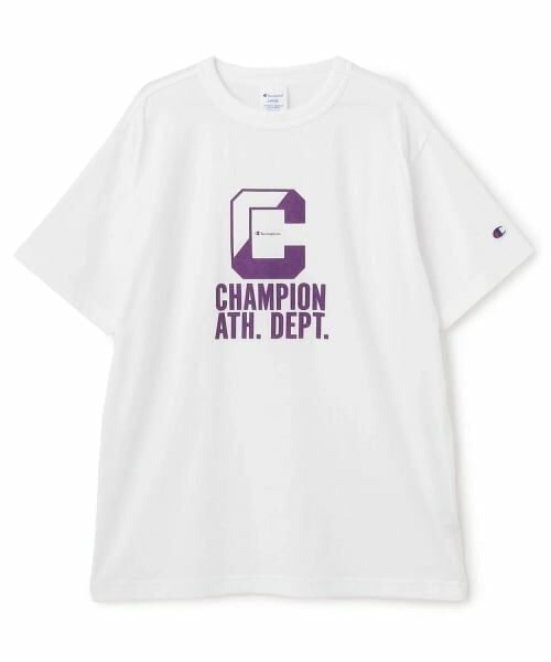 and D.petitmain / アンドディー. プティマイン Tシャツ | 【Champion】Dad Cロゴ半袖T（白）