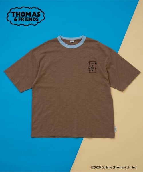 and D.petitmain / アンドディー. プティマイン Tシャツ | 【きかんしゃトーマス】Dadヴィンテージ風リラックス半袖T | 詳細2