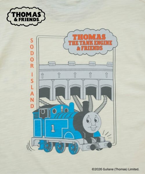 and D.petitmain / アンドディー. プティマイン Tシャツ | 【きかんしゃトーマス】Dadヴィンテージ風リラックス半袖T | 詳細7