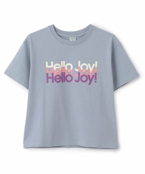 and D.petitmain / アンドディー. プティマイン Tシャツ | USED風加工ロゴ半袖T（紺）
