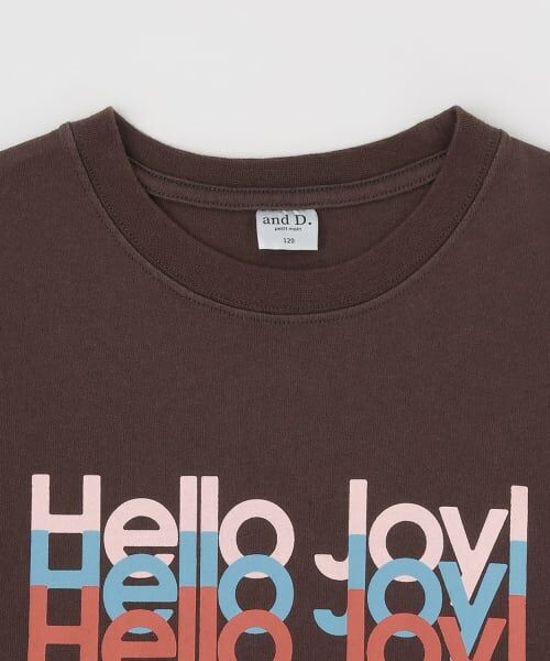 and D.petitmain / アンドディー. プティマイン Tシャツ | 【親子リンク】USED風加工ロゴ半袖T | 詳細14