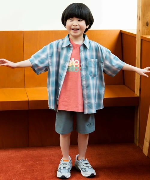 and D.petitmain / アンドディー. プティマイン Tシャツ | 【親子リンク】USED風加工ロゴ半袖T | 詳細9