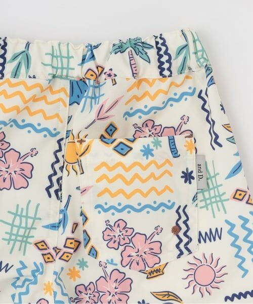 and D.petitmain / アンドディー. プティマイン ショート・ハーフ・半端丈パンツ | 【水陸両用】【SETUP可】総ガラショートパンツ | 詳細5