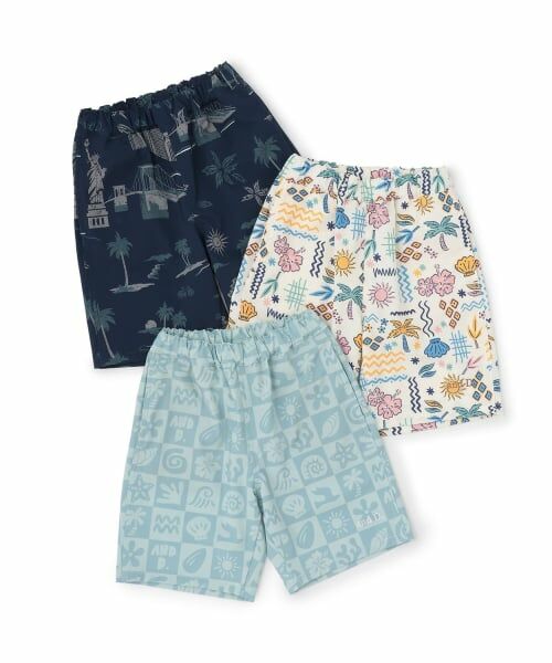 and D.petitmain / アンドディー. プティマイン ショート・ハーフ・半端丈パンツ | 【水陸両用】【SETUP可】総ガラショートパンツ | 詳細7