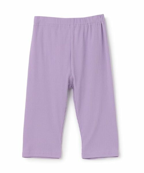 and D.petitmain / アンドディー. プティマイン レギンス・スパッツ | 【365D】防汚加工リブレギンス6ブ（ラベンダー）