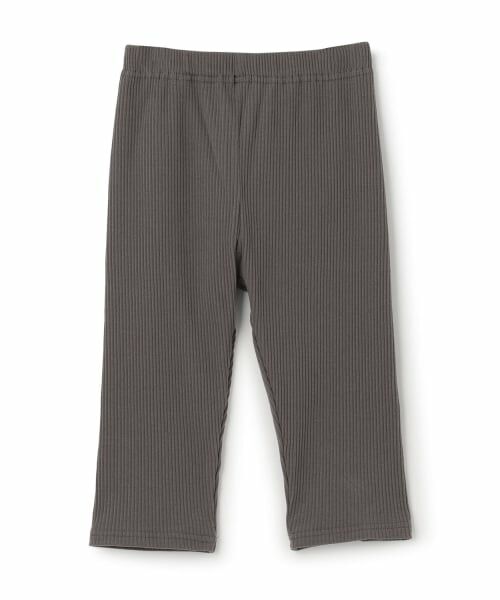 and D.petitmain / アンドディー. プティマイン レギンス・スパッツ | 【365D】防汚加工リブレギンス6ブ（チャコール）