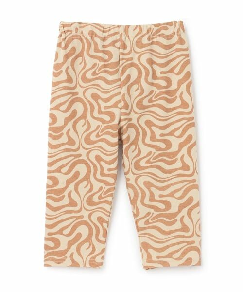 and D.petitmain / アンドディー. プティマイン レギンス・スパッツ | 【365D】防汚加工フライス柄レギンス6ブ（キャメル）