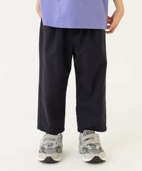 and D.petitmain / アンドディー. プティマイン ショート・ハーフ・半端丈パンツ | タック入り８分丈クロップドパンツ（チャコール）