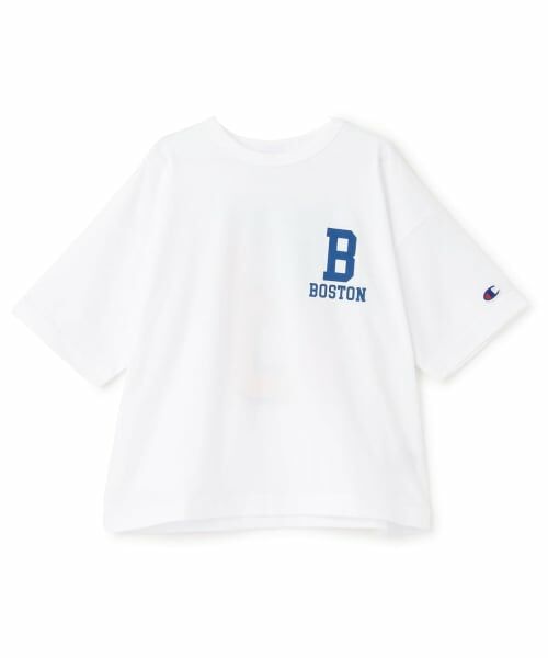 and D.petitmain / アンドディー. プティマイン Tシャツ | 【Champion】バックBロゴ半袖T（白）