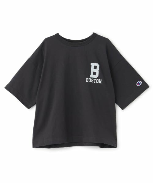 and D.petitmain / アンドディー. プティマイン Tシャツ | 【Champion】バックBロゴ半袖T（黒）