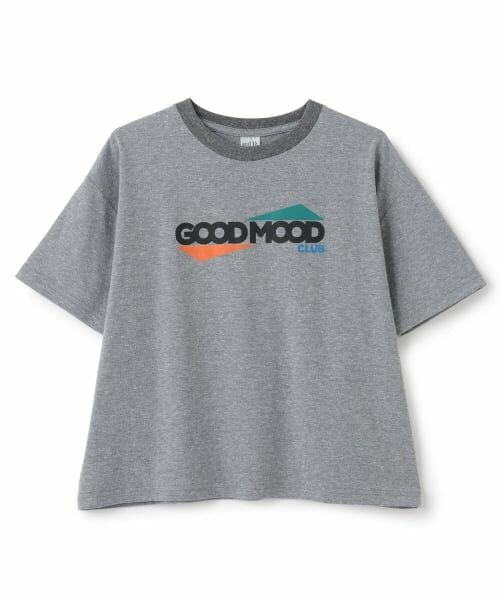 and D.petitmain / アンドディー. プティマイン Tシャツ | TCR/ビックシルエットリンガー半袖T（トップ グレー）