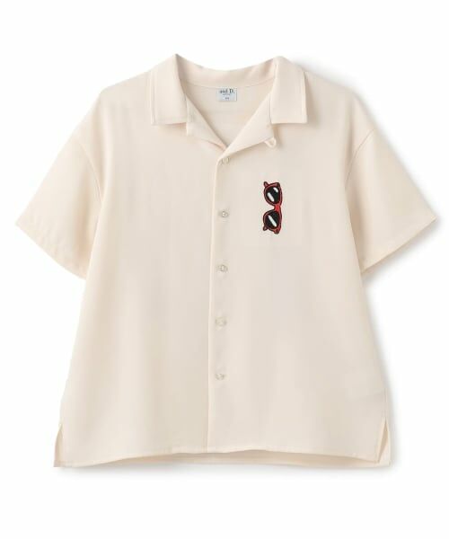 and D.petitmain / アンドディー. プティマイン シャツ・ブラウス | アソートスーベニア開襟シャツ（オフ ホワイト）