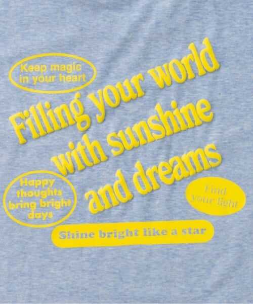 and D.petitmain / アンドディー. プティマイン Tシャツ | アソート発砲プリントリンガーワイド半袖T | 詳細13