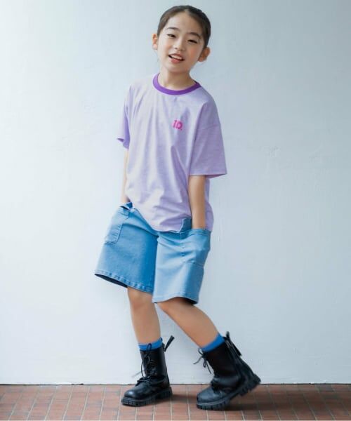 and D.petitmain / アンドディー. プティマイン Tシャツ | アソート発砲プリントリンガーワイド半袖T | 詳細5