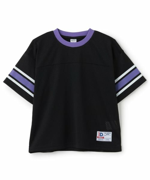 and D.petitmain / アンドディー. プティマイン Tシャツ | メッシュワイドT（黒）