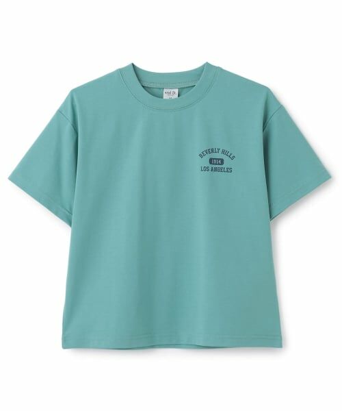 and D.petitmain / アンドディー. プティマイン Tシャツ | 【遮熱天竺】アソートカレッジロゴ半袖T（ライト グリーン）