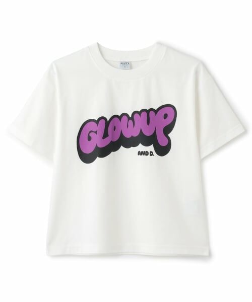and D.petitmain / アンドディー. プティマイン Tシャツ | 【遮熱天竺】アソートポップロゴ半袖T（白）
