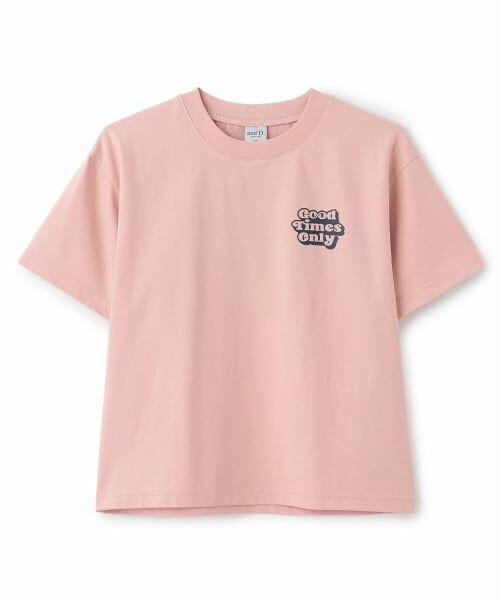 and D.petitmain / アンドディー. プティマイン Tシャツ | 【遮熱天竺】アソートポップロゴ半袖T（ピンク）