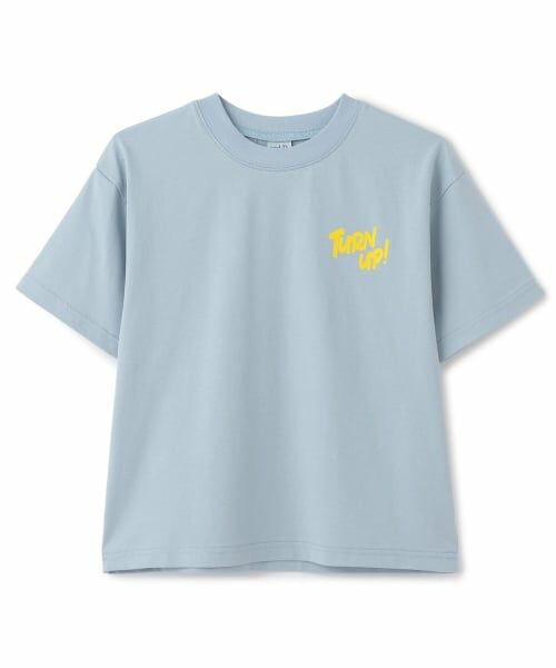 and D.petitmain / アンドディー. プティマイン Tシャツ | 【遮熱天竺】アソートポップロゴ半袖T（ライト ブルー）