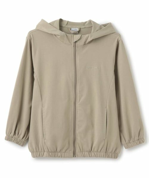 and D.petitmain / アンドディー. プティマイン パーカー | 【接触冷感】【UVカット】ジップパーカー（ベージュ）