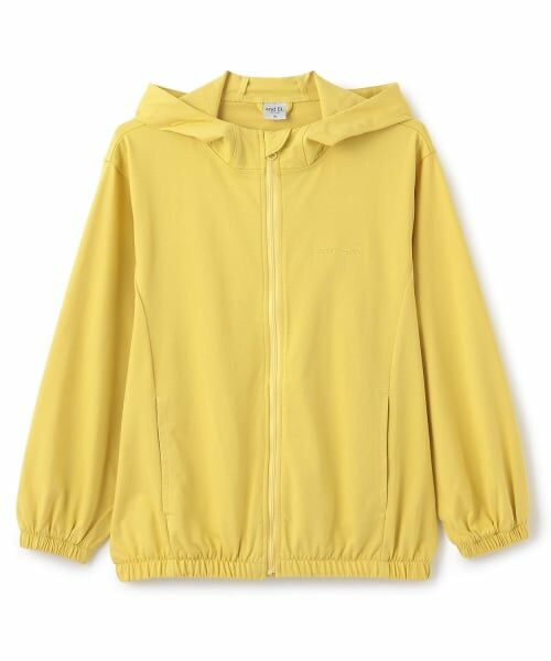 and D.petitmain / アンドディー. プティマイン パーカー | 【接触冷感】【UVカット】ジップパーカー（黄）