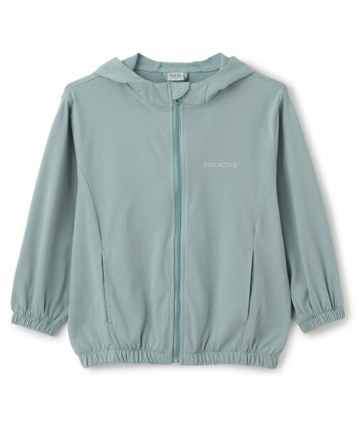 and D.petitmain / アンドディー. プティマイン パーカー | 【接触冷感】【UVカット】ジップパーカー（ブルー）
