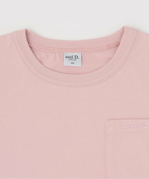 and D.petitmain / アンドディー. プティマイン Tシャツ | 【接触冷感】【UVカット】ポケット半袖T | 詳細2