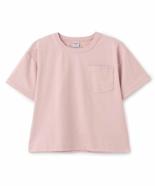 and D.petitmain / アンドディー. プティマイン Tシャツ | 【接触冷感】【UVカット】ポケット半袖T（ピンク）