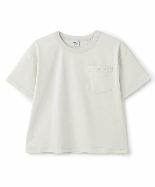 and D.petitmain / アンドディー. プティマイン Tシャツ | 【接触冷感】【UVカット】ポケット半袖T（ライト グレー）