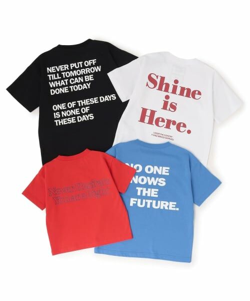 and D.petitmain / アンドディー. プティマイン Tシャツ | 【綿100】【365D】メッセージバックBIGロゴTEE | 詳細11
