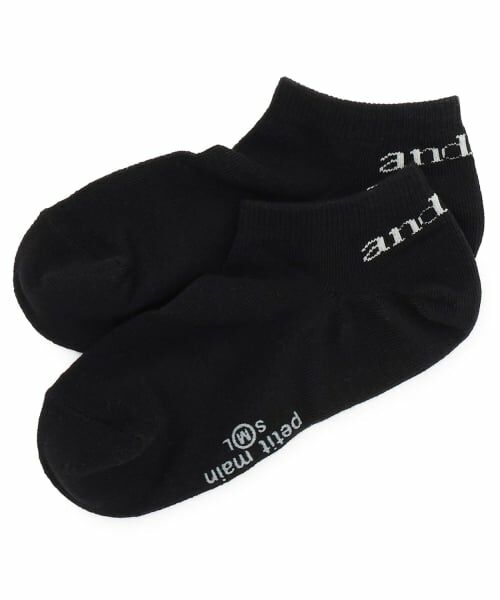 and D.petitmain / アンドディー. プティマイン ソックス | 1分丈カラーソックス（黒）