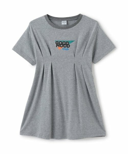 and D.petitmain / アンドディー. プティマイン ミニ丈・ひざ丈ワンピース | TCR/フロントタックワンピース（トップ グレー）