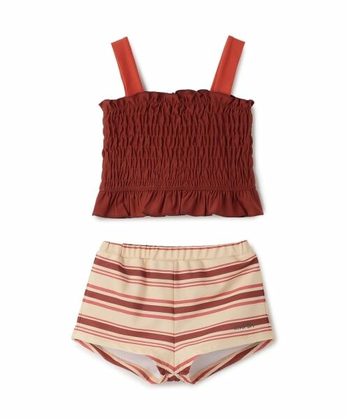 and D.petitmain / アンドディー. プティマイン 水着・スイムグッズ | 【SWIM】ガールズセットアップ（オレンジ）