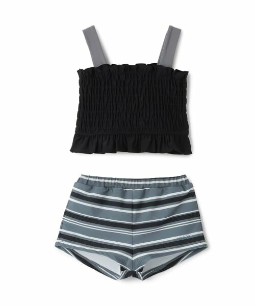 and D.petitmain / アンドディー. プティマイン 水着・スイムグッズ | 【SWIM】ガールズセットアップ（チャコール）