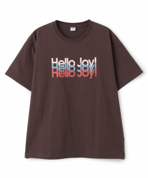 and D.petitmain / アンドディー. プティマイン Tシャツ | 【親子リンク】【DAD】USED風加工ロゴ半袖T（チャコール）