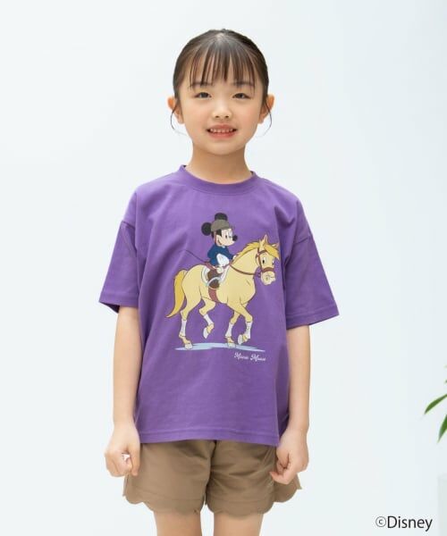 and D.petitmain / アンドディー. プティマイン Tシャツ | 【Disney】スポーツ半袖T（ラベンダー）