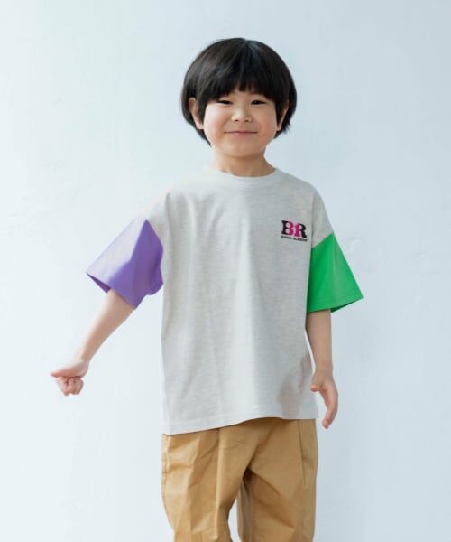 and D.petitmain / アンドディー. プティマイン Tシャツ | 【サーティワン アイスクリーム】ワイドシルエットマルチカラーバックプリント半袖T | 詳細1