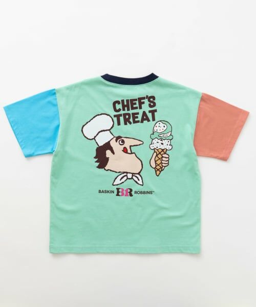 and D.petitmain / アンドディー. プティマイン Tシャツ | 【サーティワン アイスクリーム】ワイドシルエットマルチカラーバックプリント半袖T | 詳細10