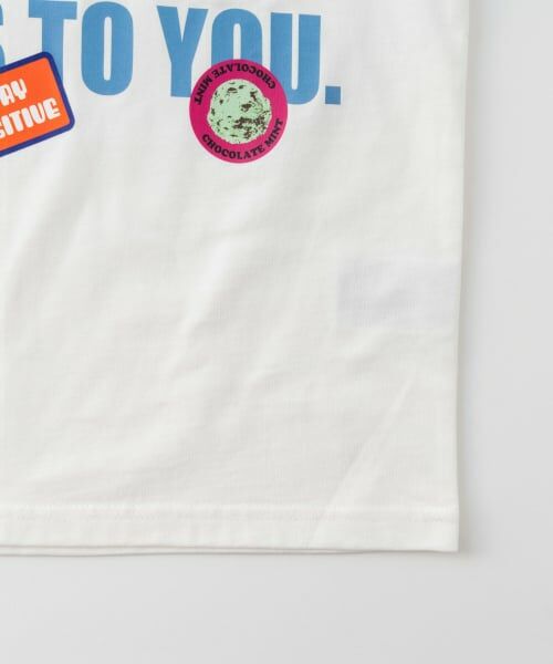 and D.petitmain / アンドディー. プティマイン Tシャツ | 【サーティワン アイスクリーム】ワイドシルエットステッカー風プリント半袖T | 詳細10