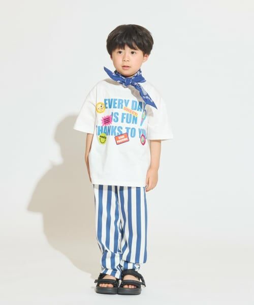 and D.petitmain / アンドディー. プティマイン Tシャツ | 【サーティワン アイスクリーム】ワイドシルエットステッカー風プリント半袖T | 詳細2