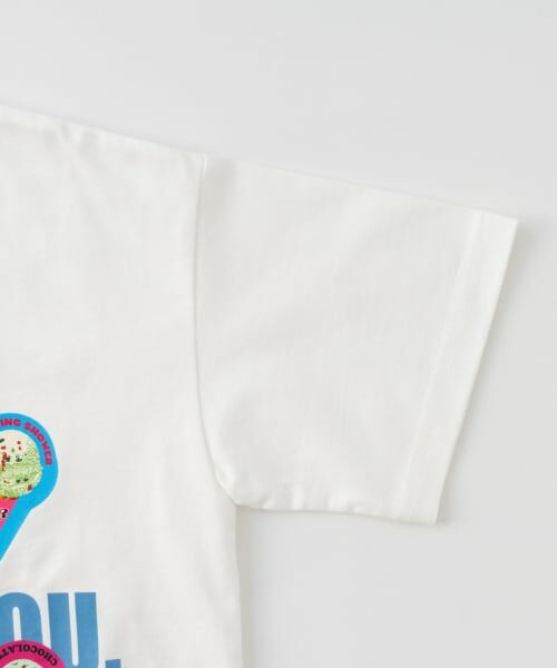 and D.petitmain / アンドディー. プティマイン Tシャツ | 【サーティワン アイスクリーム】ワイドシルエットステッカー風プリント半袖T | 詳細9