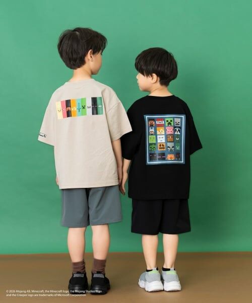 and D.petitmain / アンドディー. プティマイン Tシャツ | 【マインクラフト】スクエアアイコンフェイス半袖T | 詳細10