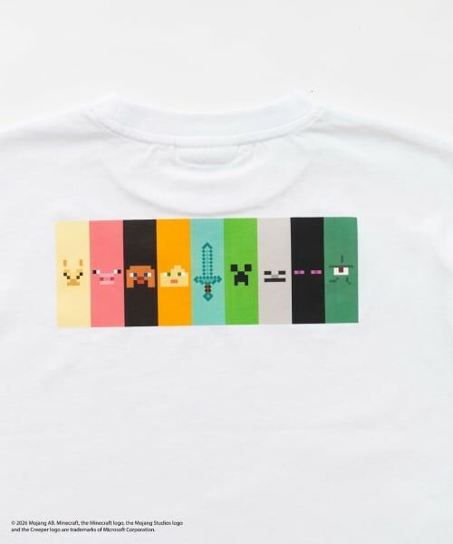 and D.petitmain / アンドディー. プティマイン Tシャツ | 【マインクラフト】スクエアアイコンフェイス半袖T | 詳細17
